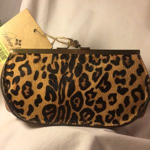 Patrisha Nash  fur and half calf coin purse